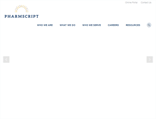 Tablet Screenshot of pharmscript.com